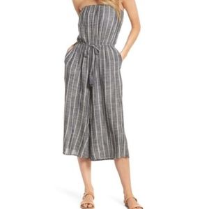 NWOT ELAN Strapless Cover-Up Culotte Jumpsuit